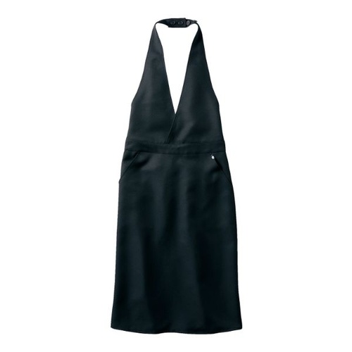 胸当てエプロン BW5501-1_S ドレスエプロン 兼用 ブラック S 住商モンブラン