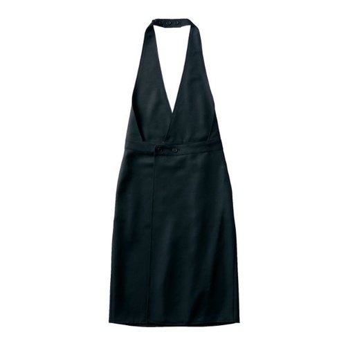 胸当てエプロン BW5501-1_S ドレスエプロン 兼用 ブラック S 住商モンブラン