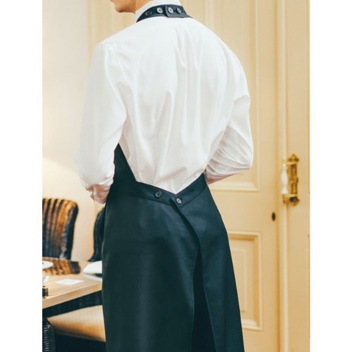 胸当てエプロン BW5501-1_S ドレスエプロン 兼用 ブラック S 住商モンブラン