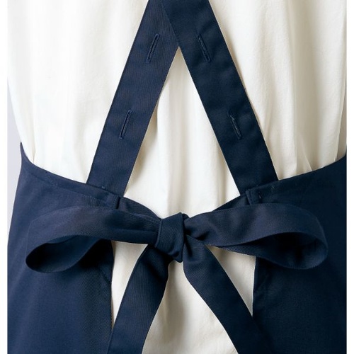 胸当てエプロン BW5505-42_F エプロン 兼用 ネイビー/ホワイト フリーサイズ 住商モンブラン