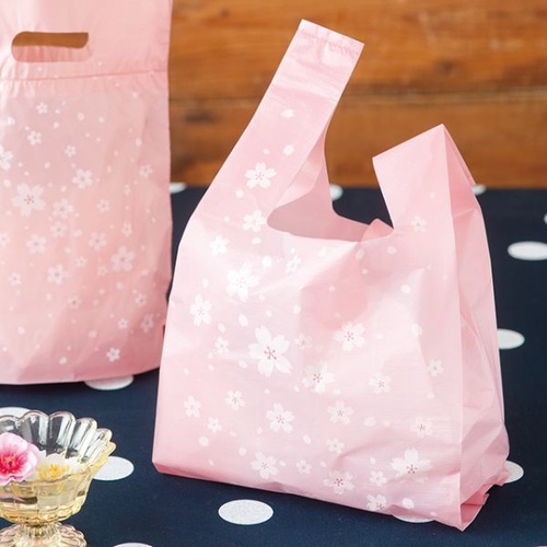 レジ袋 さくらレジバッグ-S(100枚) ヘッズ