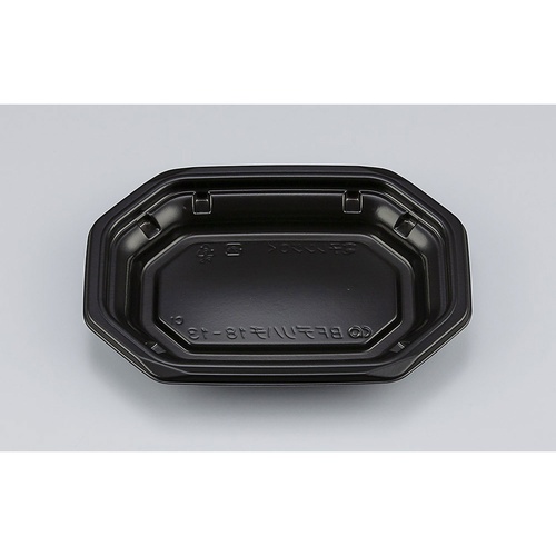 惣菜容器 BFデリハチ18-13 黒 本体 シーピー化成