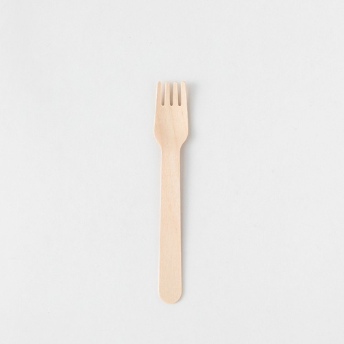 使い捨てフォーク 木製フォーク140 バラ アサヒグリーン