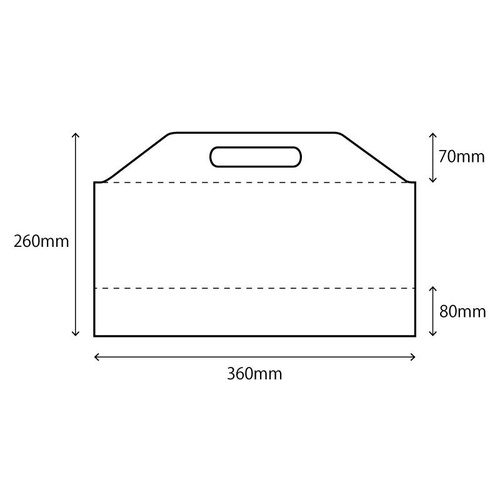 ポリ手提げ サイドバッグ洋型無地 特小 リュウグウ
