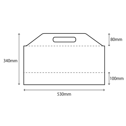 ポリ手提げ サイドバッグ 洋-6シフォン 大 リュウグウ