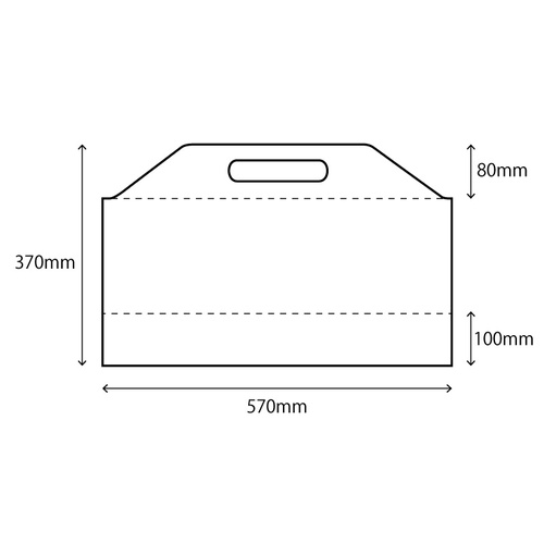 ポリ手提げ サイドバッグカスミ 特大 リュウグウ
