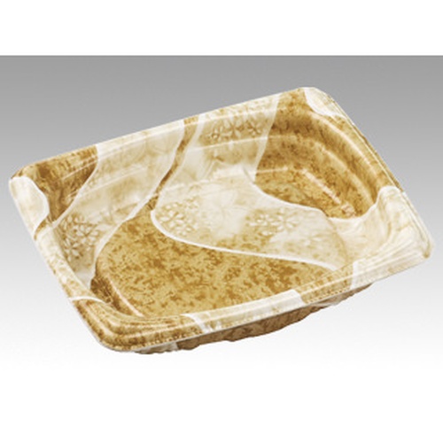 軽食容器 MFP角デリ16-13(37) 本体 香川茶W エフピコ