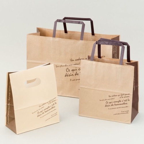 紙手提袋 BKFブラウンプチペーパーバッグ-S(50枚) ヘッズ