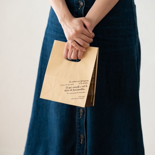 紙手提袋 BKFブラウンプチペーパーバッグ-S(50枚) ヘッズ