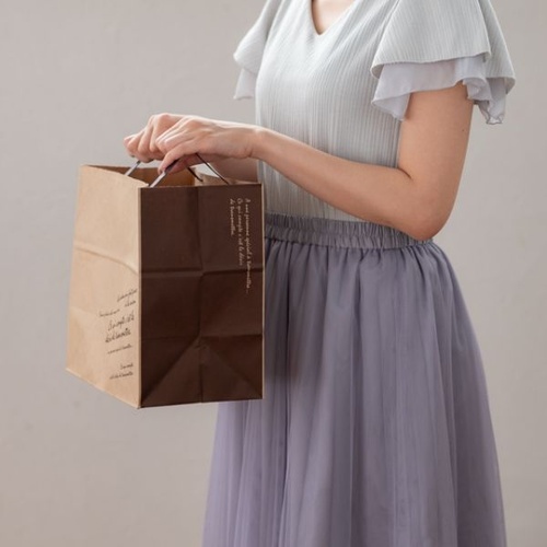 紙手提袋 BKFブラウンペーパーバッグ-3(50枚) ヘッズ