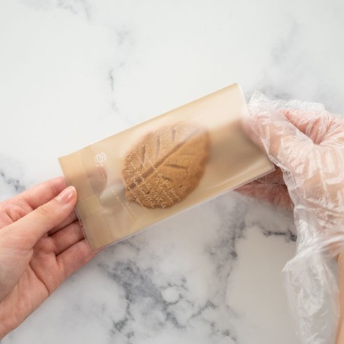 合掌袋 BKF マロンブラウンスイーツパック マット-4(100枚) ヘッズ