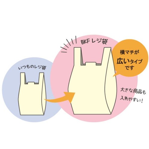 レジ袋 BKF レジバッグ-M(100枚) ヘッズ