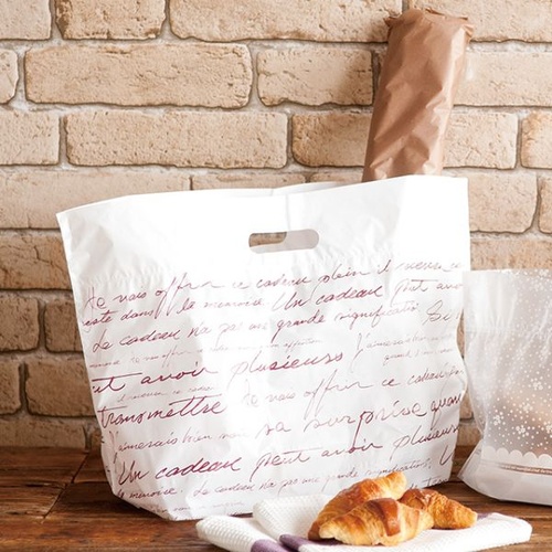 ポリ手提げ NEWフレンチボトムガゼットバッグ-M(100枚) ヘッズ