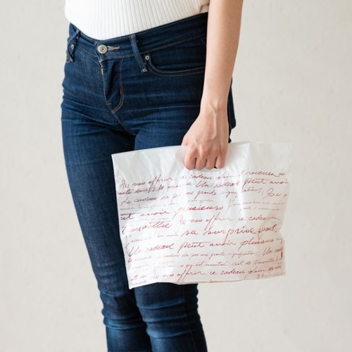 ポリ手提げ NEWフレンチボトムガゼットバッグ-S(100枚) ヘッズ