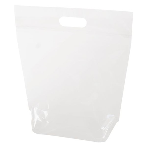 ポリ手提げ NEW無地クリアスタンドバッグ-M(30枚) ヘッズ