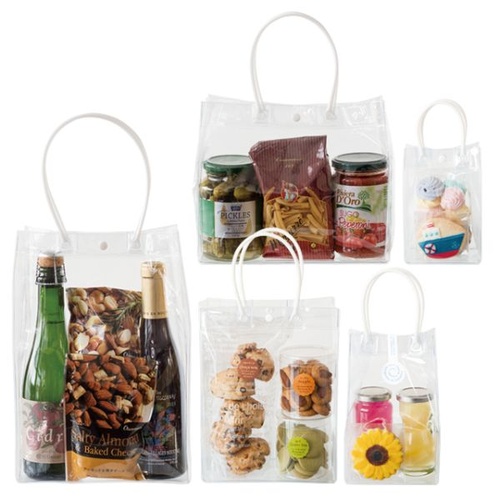 ポリ手提げ PVCクリアバッグ-LW(10枚) ヘッズ