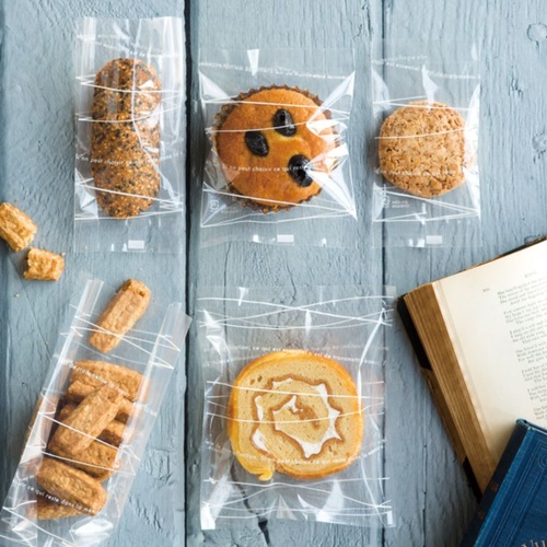 テープ無 OPP袋 ウェーブスイーツパック クリア-5(100枚) ヘッズ