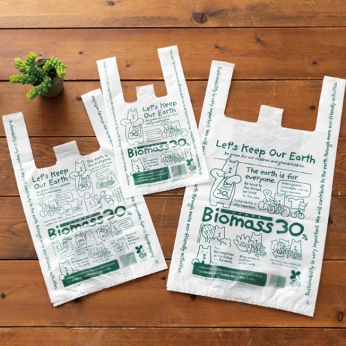 バイオマスレジ袋 エコクマレジバッグ 30％-M(100枚) ヘッズ