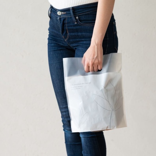 ポリ手提げ エレガントPEギフトバッグ-4(100枚) ヘッズ