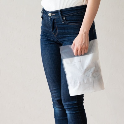 ポリ手提げ エレガントPEギフトバッグ-5(100枚) ヘッズ