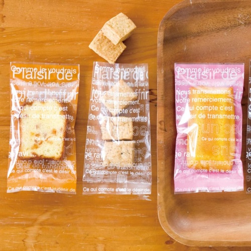 テープ無 OPP袋 カフェオレスイーツパック(キャメル) クリア-4(100枚) ヘッズ