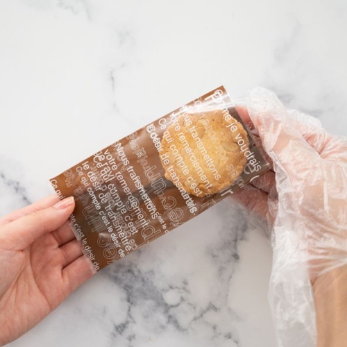 テープ無 OPP袋 カフェオレスイーツパック(コゲ茶) クリア-4(100枚) ヘッズ