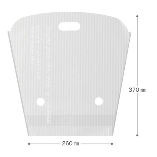 ポリ手提げ カフェオレスタンドバッグ-M(50枚) ヘッズ