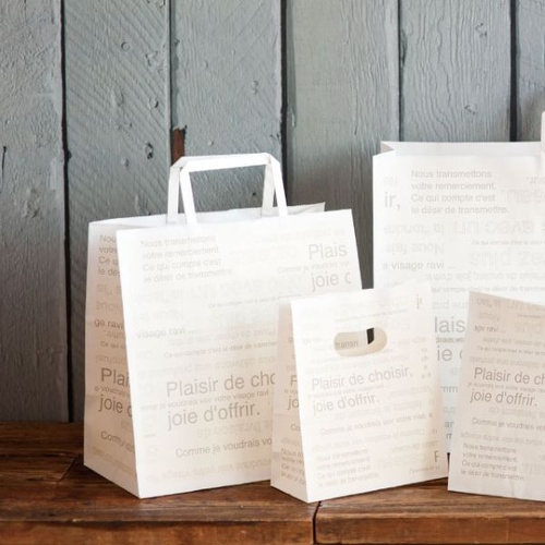 紙手提袋 カフェオレペーパーバッグ-3(50枚) ヘッズ