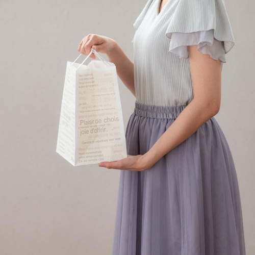 紙手提袋 カフェオレペーパーバッグ-4(50枚) ヘッズ