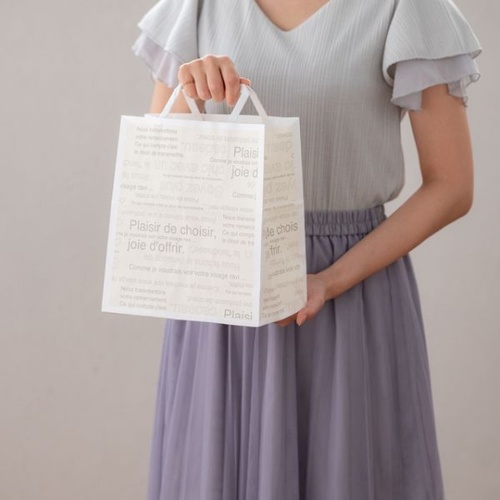 紙手提袋 カフェオレペーパーバッグ-4(50枚) ヘッズ