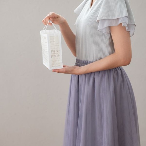 紙手提袋 カフェオレペーパーバッグ-4XS(50枚) ヘッズ