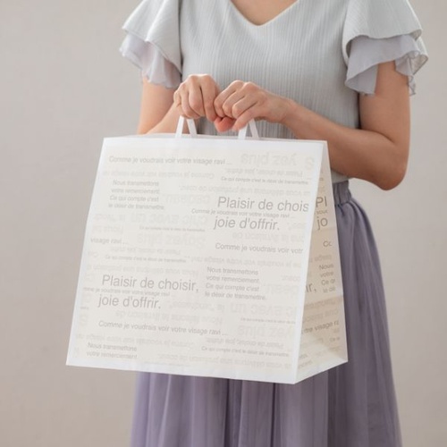 紙手提袋 カフェオレペーパーバッグ-M(50枚) ヘッズ