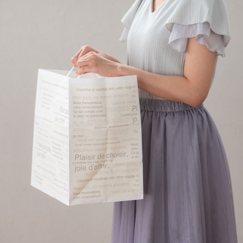 紙手提袋 カフェオレペーパーバッグ-M(50枚) ヘッズ