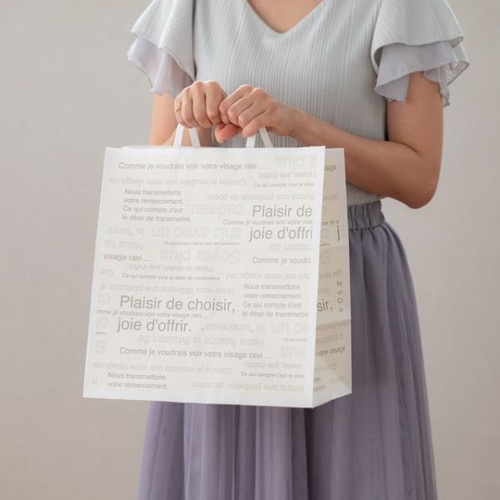 紙手提袋 カフェオレペーパーバッグ-S(50枚) ヘッズ