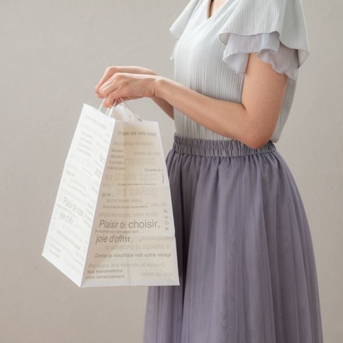 紙手提袋 カフェオレペーパーバッグ-S(50枚) ヘッズ