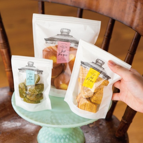 チャック付き袋 ガラスキャニスタージップスタンドバッグ-4(100枚) ヘッズ