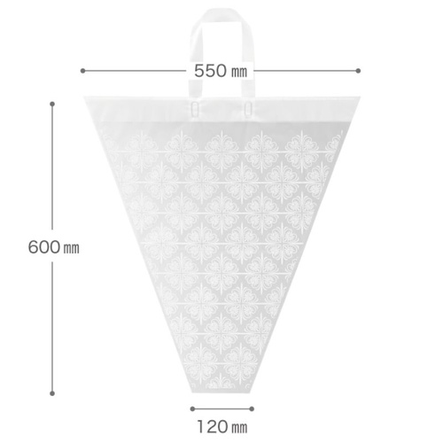 ポリ手提げ クラシックフロストバケツ型バッグ-X(20枚) ヘッズ