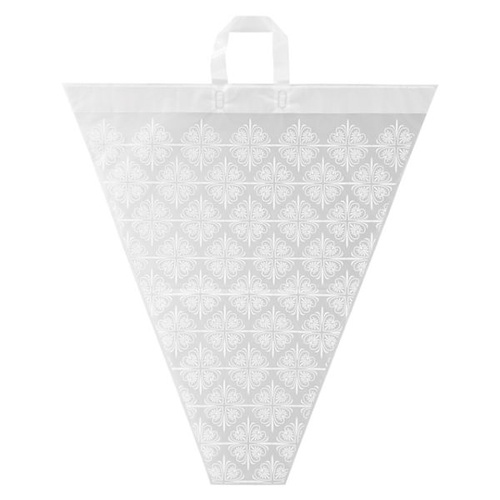 ポリ手提げ クラシックフロストバケツ型バッグ-XL(20枚) ヘッズ