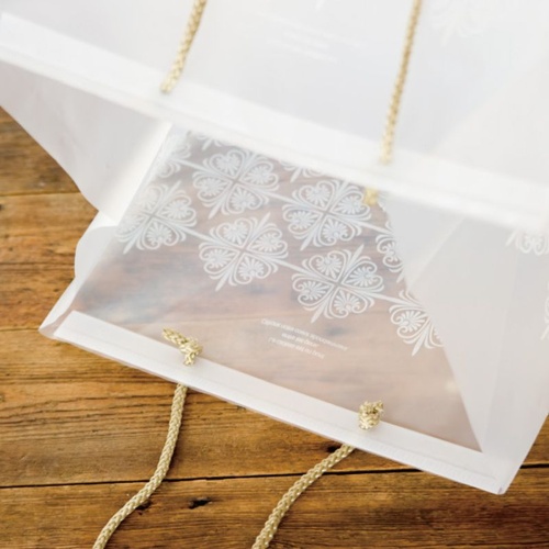 ポリ手提げ クラシックフロストバッグ-S(10枚) ヘッズ