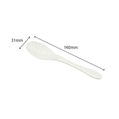 使い捨てスプーン スプーン140 アイボリー バラ ホウケン産業