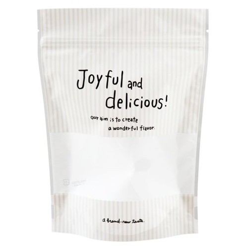 チャック付き袋 ジョイフルベージュジップスタンドバッグ-2(50枚) ヘッズ