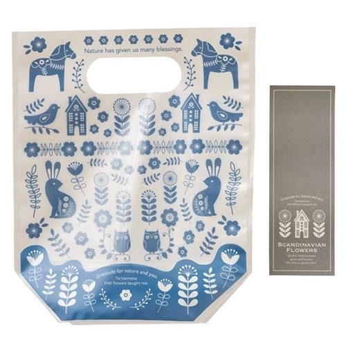 スタンド袋 スカンジナビアフラワーPPスタンドバッグ-2(30枚) ヘッズ