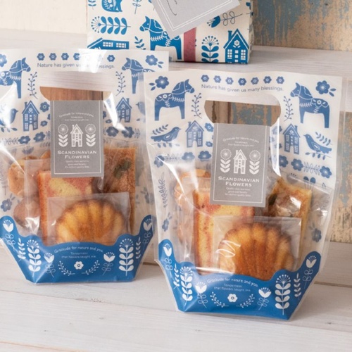 スタンド袋 スカンジナビアフラワーPPスタンドバッグ-2(30枚) ヘッズ