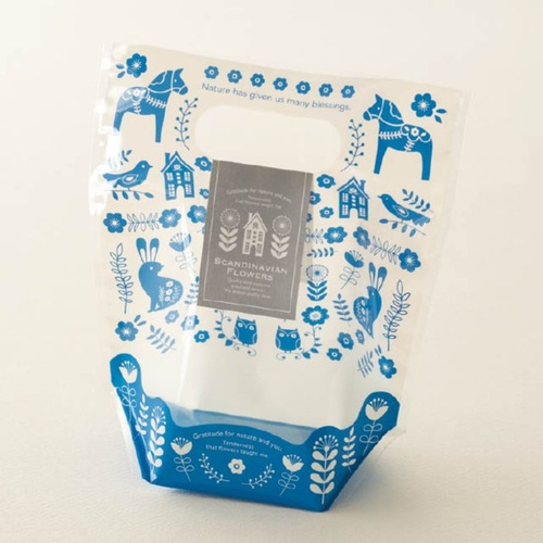 スタンド袋 スカンジナビアフラワーPPスタンドバッグ-2(30枚) ヘッズ