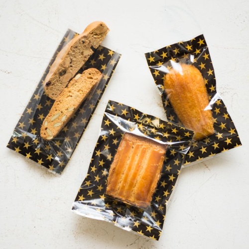 テープ無 OPP袋 スタースイーツパック クリア-4(100枚) ヘッズ