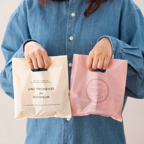 ポリ手提げ ターンドルPEバッグ-6(100枚) ヘッズ