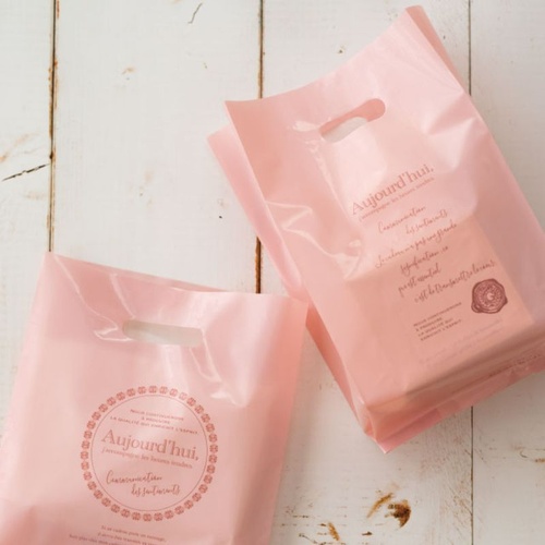 ポリ手提げ ターンドルガゼットバッグ-S(100枚) ヘッズ