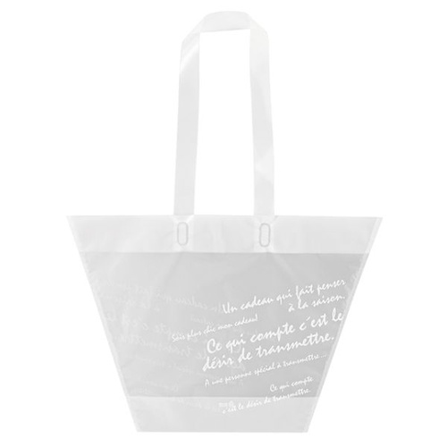 ポリ手提げ バケツ型フロストバッグ-M(30枚) ヘッズ