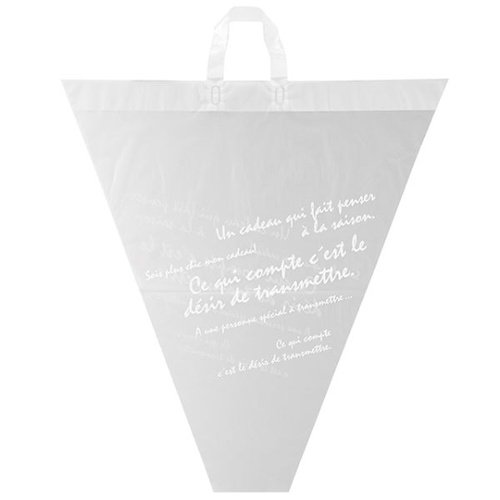 ポリ手提げ バケツ型フロストバッグ-XL(20枚) ヘッズ