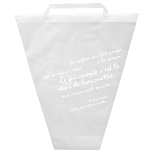 ポリ手提げ バケツ型フロストバッグ-JL(20枚) ヘッズ